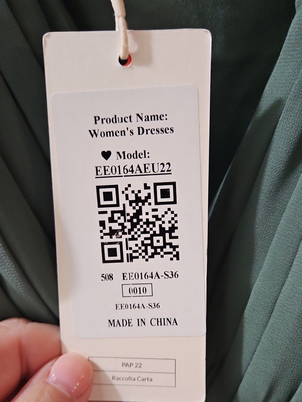 Elegant Green V-Neck Flutter Sleeve Maxi Dress - Picture 3 of 4